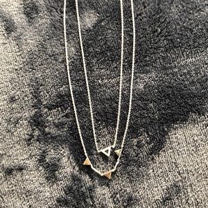 Gorjana silver double strand necklace